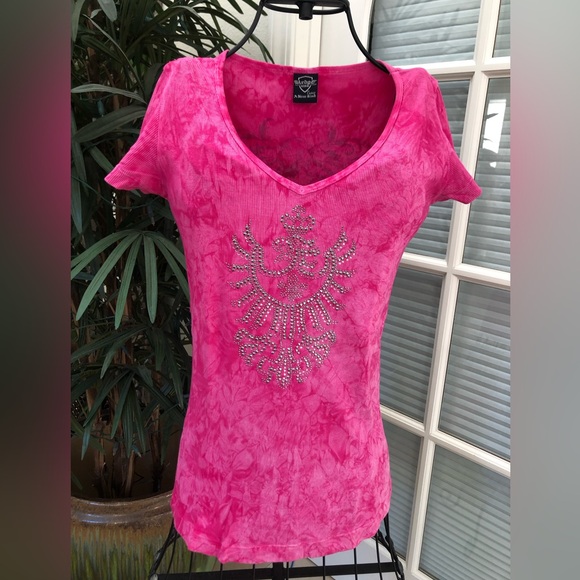 🌸 Sequined Jeweled Tie-Dye Top. - Picture 5 of 14